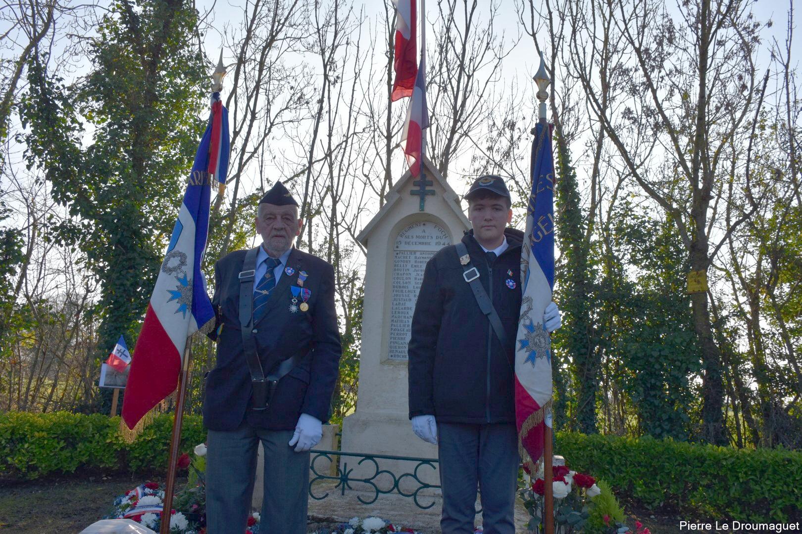 Cérémonie en l'honneur des hommes du Maquis Foch du Gué-d'Alleré 17540