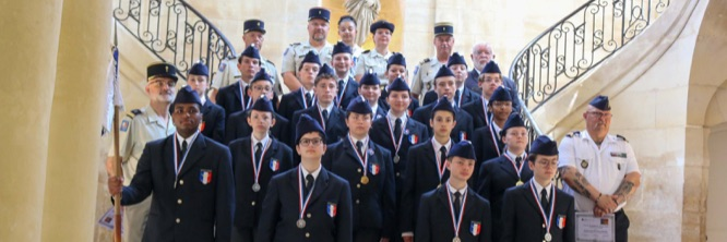 Le groupe de Cadetsr écompensés 