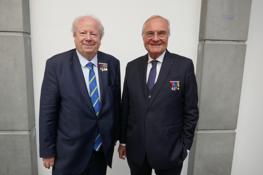 Le président de l’ANMONM Patrick Sandevoir et le président de l’OMOMA Louis Orenga de Gaffory